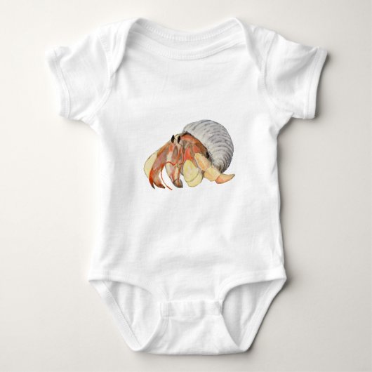 Hermit Crab Baby Strampler (Vorderseite)