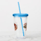 Hermit Crab Cartoon Illustration Acryltrinkbecher (Links)