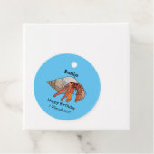 Hermit Crab Cartoon Illustration Geschenkanhänger (Beispiel)