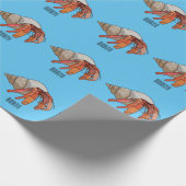 Hermit Crab Cartoon Illustration Geschenkpapier (Ecke)
