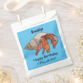 Hermit Crab Cartoon Illustration Geschenktütchen (Ausgeschnitten)