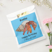 Hermit Crab Cartoon Illustration Geschenktütchen (Versiegelt)
