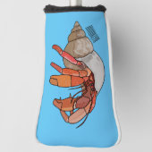 Hermit Crab Cartoon Illustration Golf Headcover (Rotieren 90)
