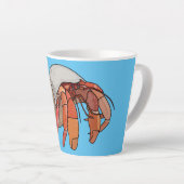 Hermit Crab Cartoon Illustration Milchtasse (Rechte Ecke)