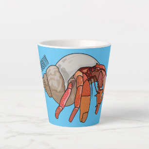 Hermit Crab Cartoon Illustration Milchtasse