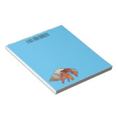 Hermit Crab Cartoon Illustration Notizblock (angewinkelt)