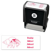 Hermit Crab Cartoon Illustration Permastempel (Beispiel)