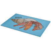 Hermit Crab Cartoon Illustration Schneidebrett (Ecke)