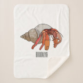 Hermit Crab Cartoon Illustration Sherpadecke (Vorderseite)