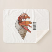 Hermit Crab Cartoon Illustration Sherpadecke (Vorderseite (Horizontal))