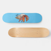 Hermit Crab Cartoon Illustration Skateboard (Horizontal)