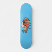 Hermit Crab Cartoon Illustration Skateboard (Vorne)