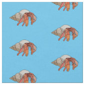 Hermit Crab Cartoon Illustration Stoff (Nahaufnahme)