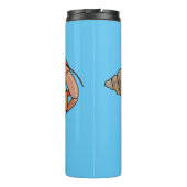 Hermit Crab Cartoon Illustration Thermosbecher (Rückseite)