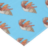 Hermit Crab Cartoon Illustration Tischdecke (Schrägansicht)
