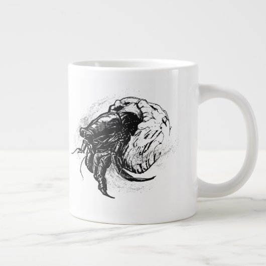 Hermit Crab in Black Jumbo-Tasse (Rechts)
