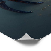 Hermit Crab mit Sparkling Sea Muschel Poster (Ecke)
