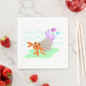 Hermit Crab Napkins Serviette (Beispiel)