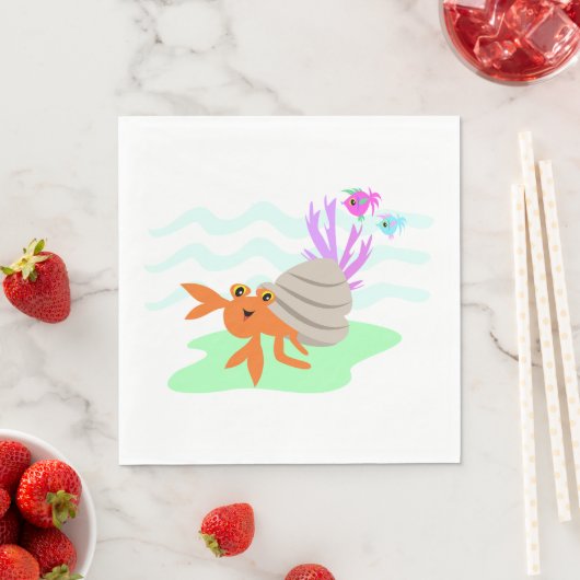 Hermit Crab Napkins Serviette (Beispiel)