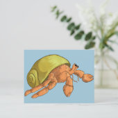 Hermit Crab Postkarte (Stehend Vorderseite)