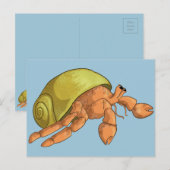 Hermit Crab Postkarte (Vorne/Hinten)