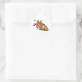 HERMIT CRAB RUNDER AUFKLEBER (Tasche)
