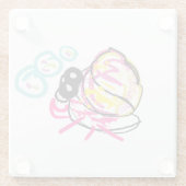 Hermit Crab Sommer Glasuntersetzer (Rückseite)