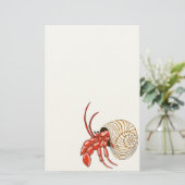 Hermit Crab Stationery Briefpapier (Stehend Vorderseite)