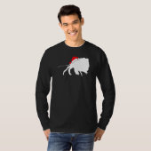 Hermit Crab Weihnachtsmannmütze Weihnachten T-Shirt (Vorne ganz)