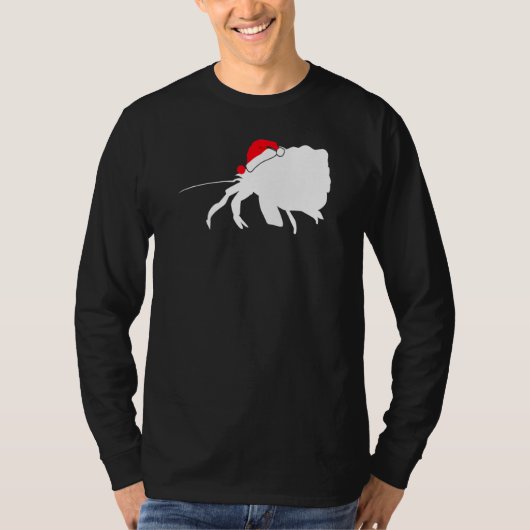Hermit Crab Weihnachtsmannmütze Weihnachten T-Shirt (Vorderseite)