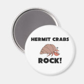 Hermit Crabs Rock Magnet (Vorderseite/Rückseite)