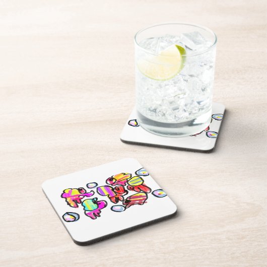 Hermit crabs summer  getränkeuntersetzer (Rechte Seite)