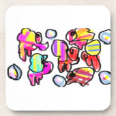 Hermit crabs summer  getränkeuntersetzer (Vorderseite)