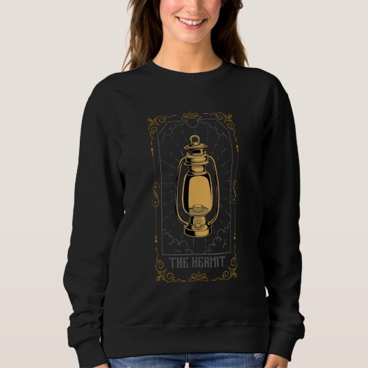 Hermit Tarot Card Palm Reading Psychic Gypsy Fortu Sweatshirt (Vorderseite)