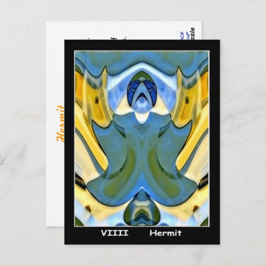 Hermit Tarot Card Postkarte (Vorne/Hinten)