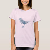 Hermit Thrush - Ocean Blue T-Shirt (Vorderseite)