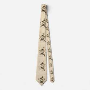 Hermit Thrush von Audubons Vögeln in Amerika Krawatte