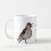 Hermit Thrush Walt Whitman White Coffee Tasse (Links)