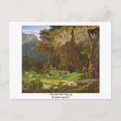 Hermit Violin Playing by Spitzweg Carl Postkarte (Vorderseite)