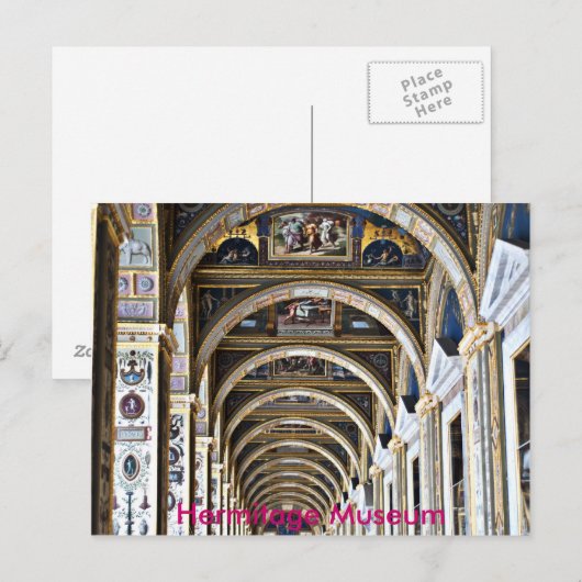 Hermitage Arches, Hermitage Museum Postkarte (Vorne/Hinten)