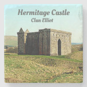 Hermitage Castle - Scottish Elliot Clan Steinuntersetzer (Vorderseite)