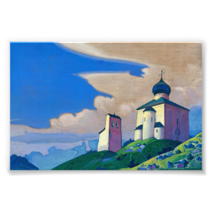 Hermitage des Heiligen Sergius von Nicholas Roeric Fotodruck