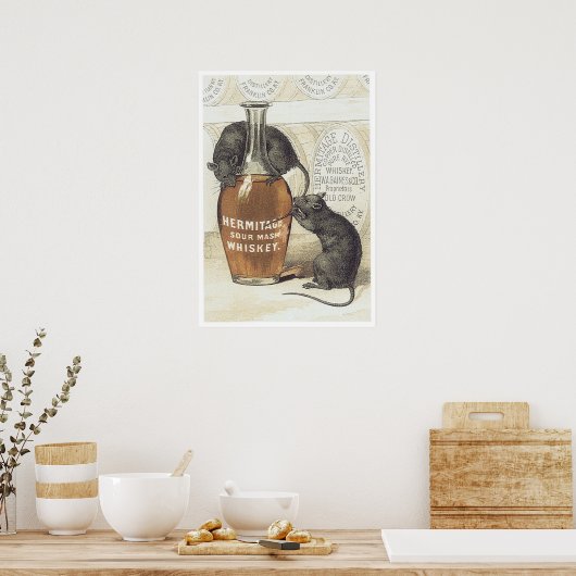 Hermitage Sour Mash Whiskey Poster (Küche)