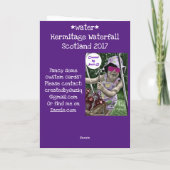 Hermitage Waterfall Card Karte (Rückseite)