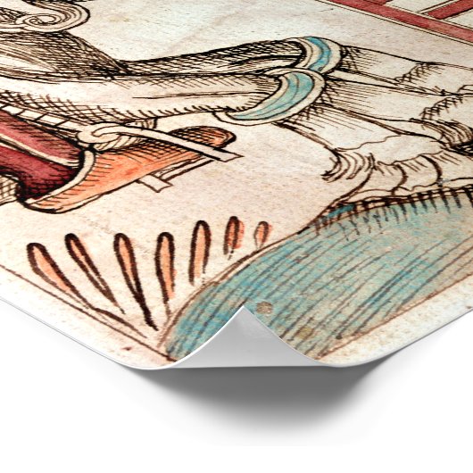 Hermod astride Sleipnir Poster (Ecke)