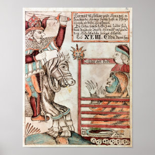 Hermod astride Sleipnir Poster