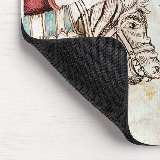 Hermod rittlings auf Sleipnir Mousepad (Ecke)