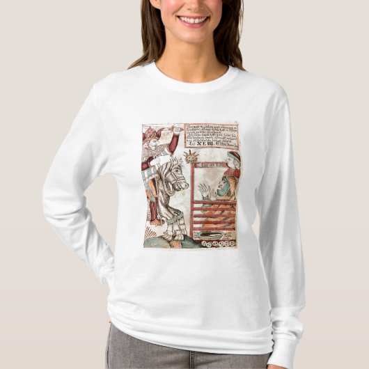 Hermod rittlings auf Sleipnir T-Shirt (Vorderseite)