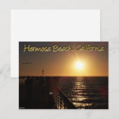 Hermosa Beach, CA Postkarte (Vorne/Hinten)