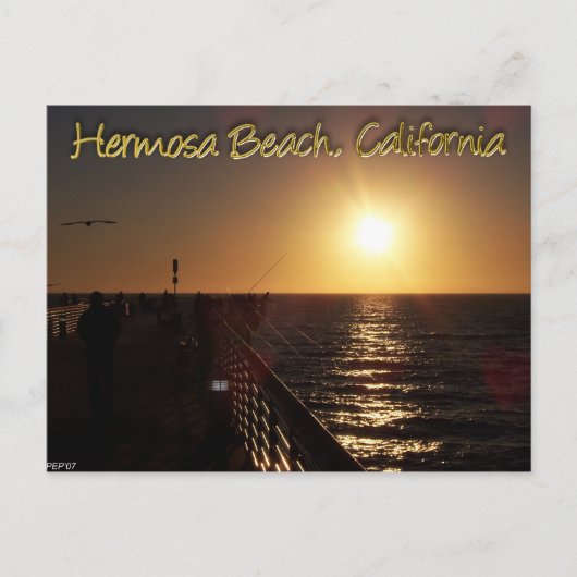 Hermosa Beach, CA Postkarte (Vorderseite)